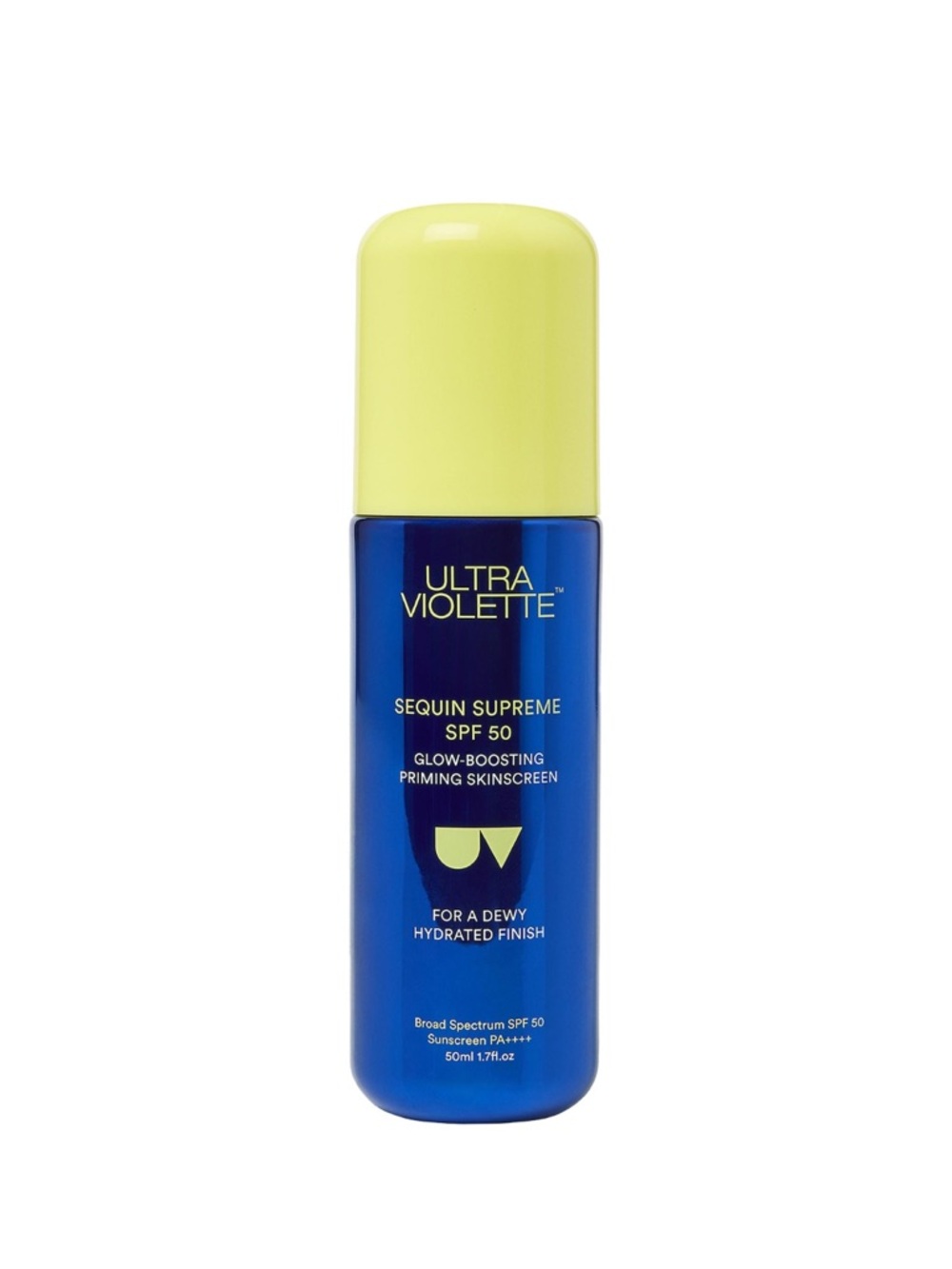 Ultra Violette Sequin Supreme SPF 50 Glow-Boosting Priming Skinscreen.
